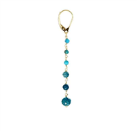 Earrings Io & Te  Woman in Silver Apatite ORMSAAPDO